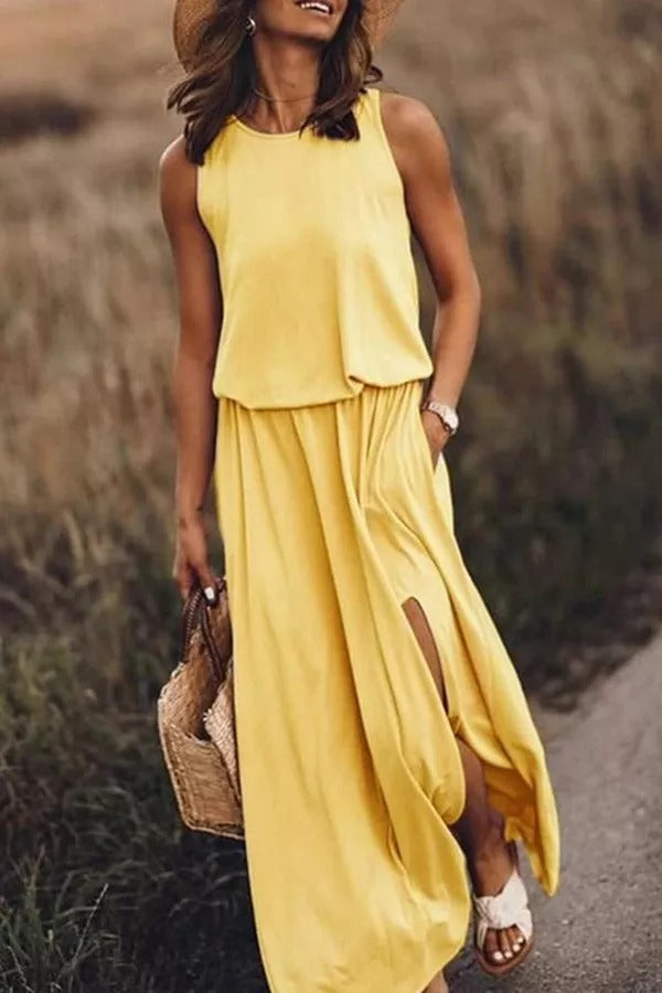 Giselle | Loose Fit Slit Maxi Dress™