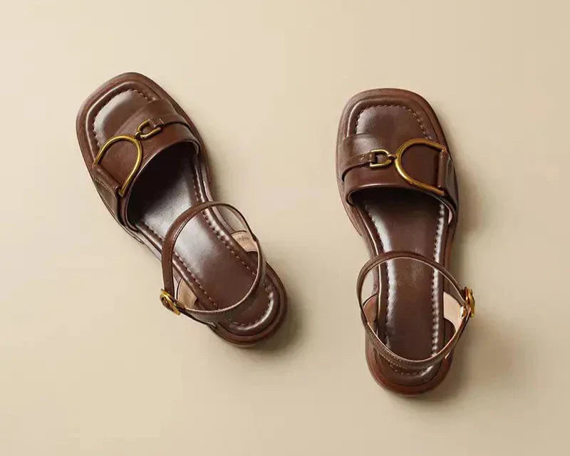 Amara | Buckled Flat Sandals™