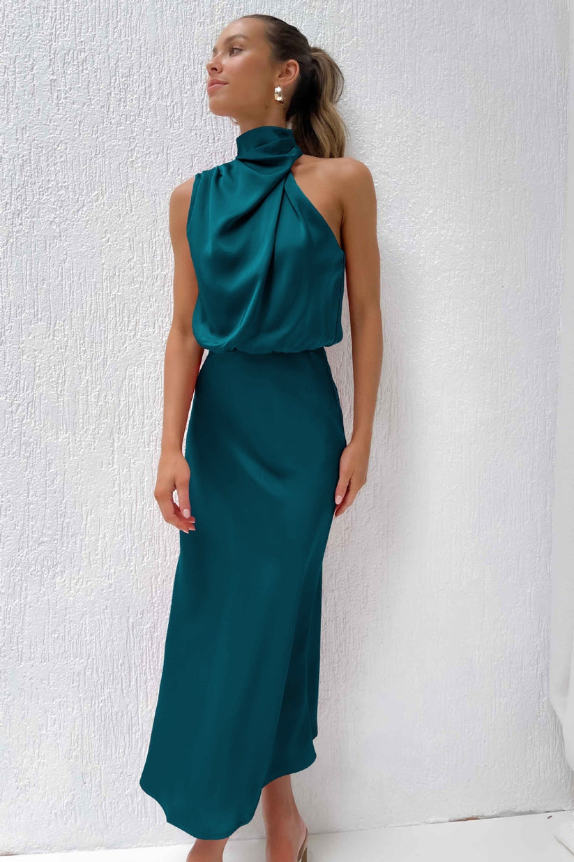 Veronica | Long satin dress™