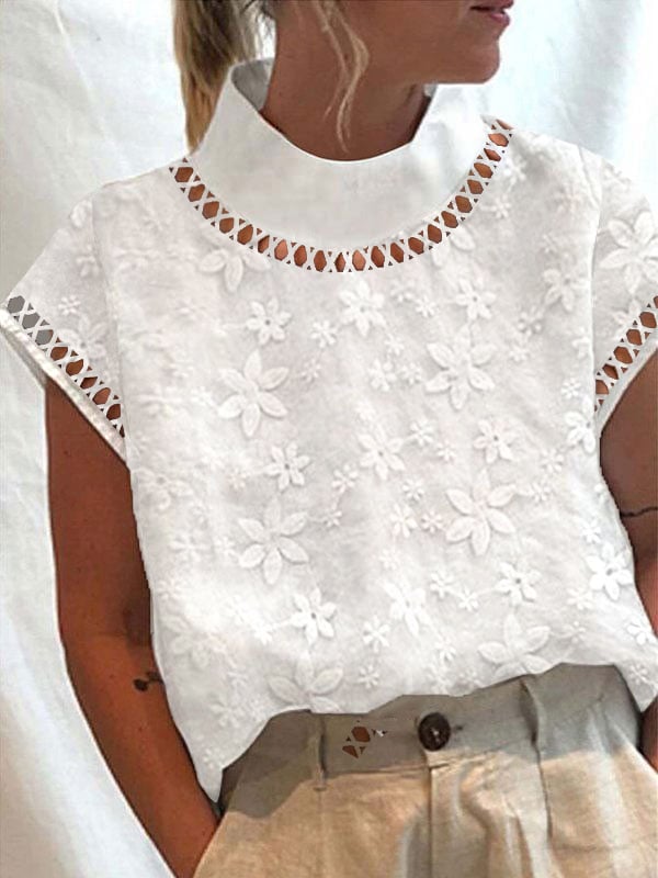 Dahlya | With Embroidered Solid Stand Collar™