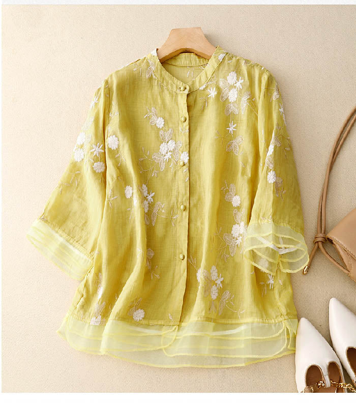 Eloise | Elegant Embroidered Blouse™