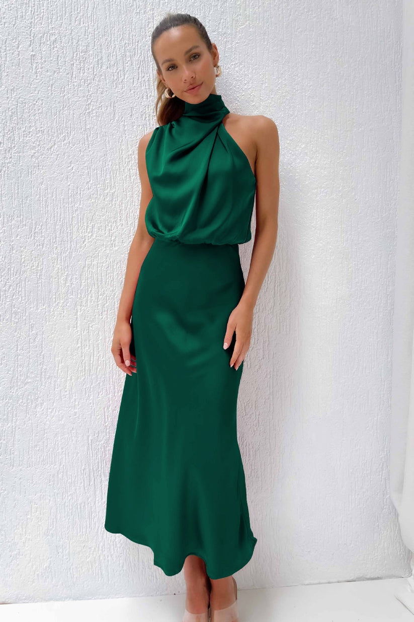 Veronica | Long satin dress™