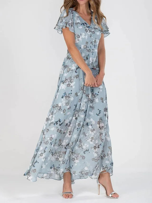 Christa | Elegant V-Neck Maxi Dress™