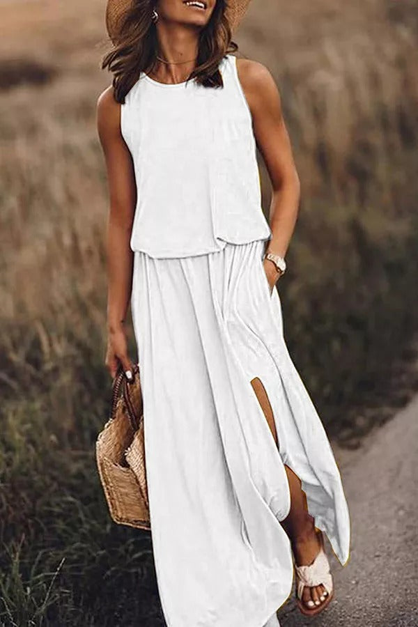 Giselle | Loose Fit Slit Maxi Dress™