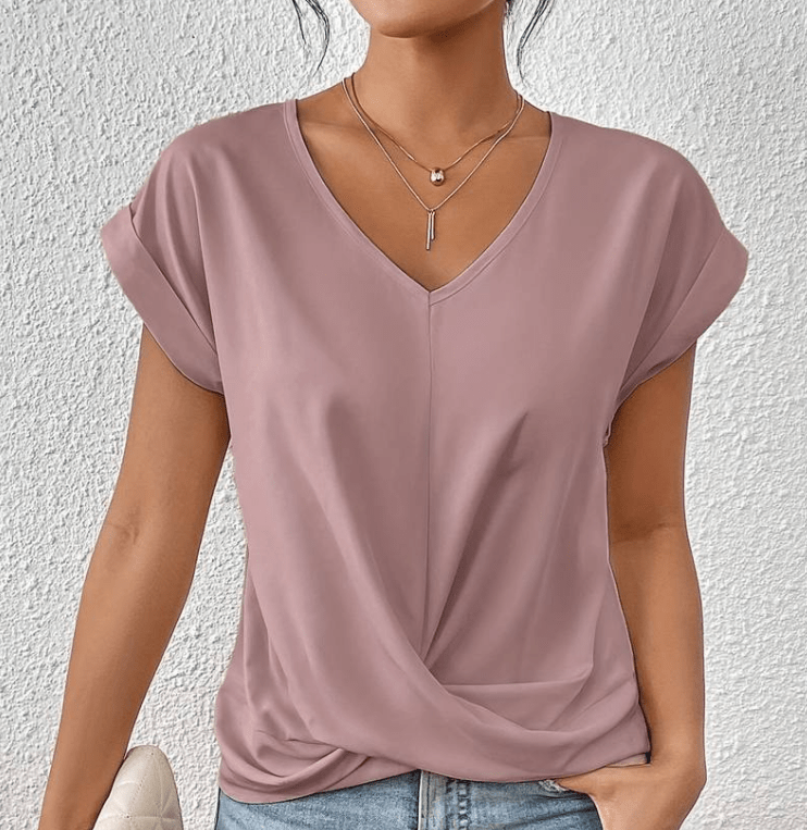 Luna | Tummy tucking V-neck top™